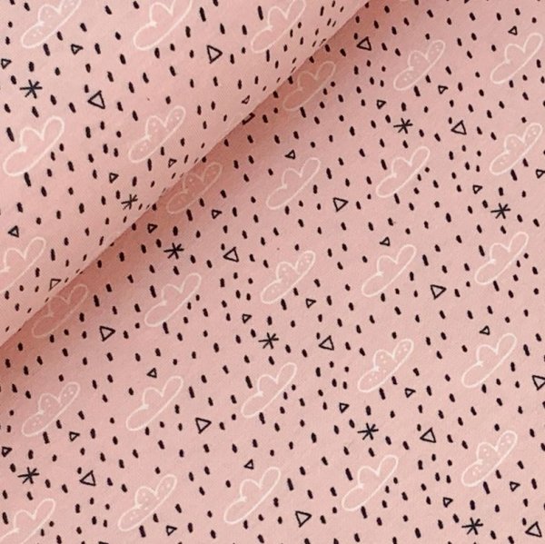 Bio Jersey - Clouds - rose