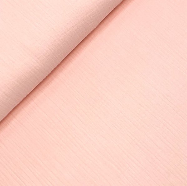 Bio Musselin - uni - light rose - F021