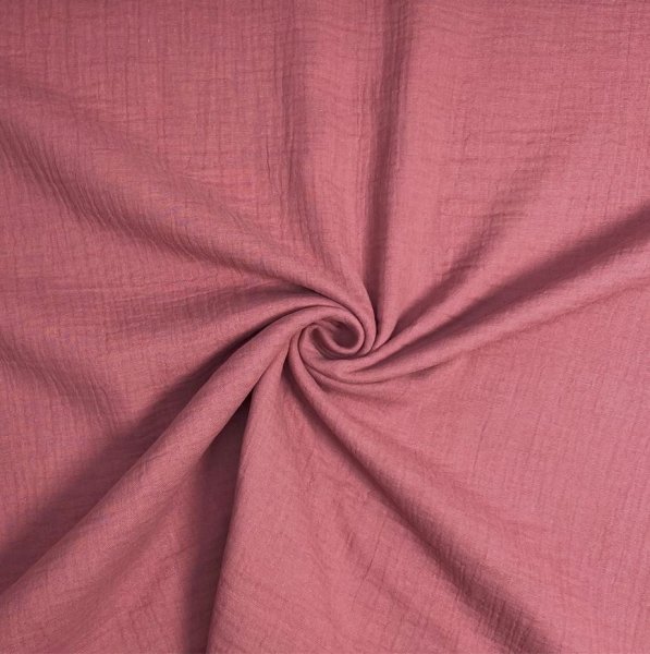 RESTSTÜCK 0,90m !!! - Bio Musselin - uni - mauve - F027