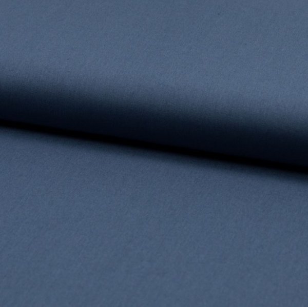 Bio Baumwoll Popeline - uni - jeans