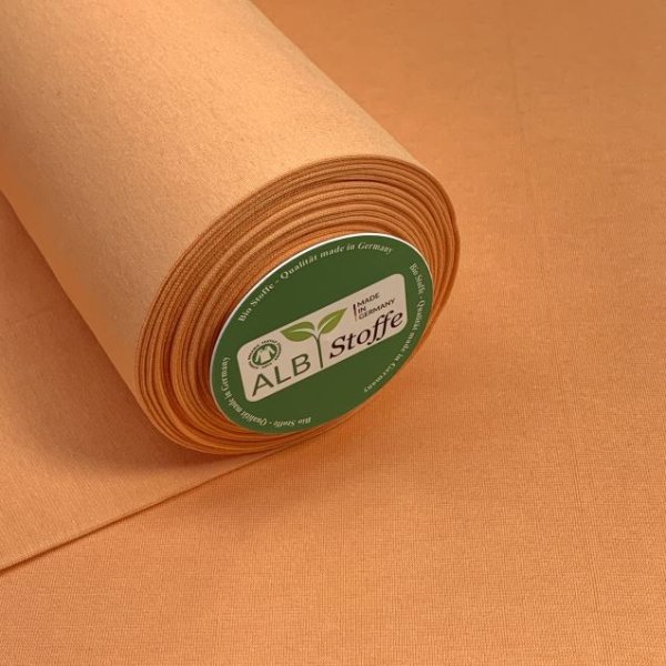 RESTSTÜCK 0,50m !!! - Bio Bündchen - Schlauch - melone - A86 - Albstoffe