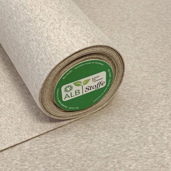RESTSTÜCK 0,50m !!! - Bio Bündchen - Schlauch - yemen melange - A29 - Albstoffe