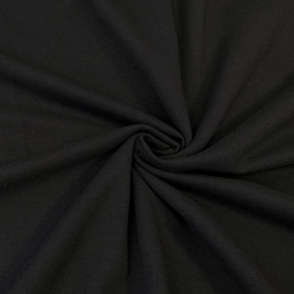 RESTSTÜCK 0,80m !!! - Bio Soft Sweat - uni - black