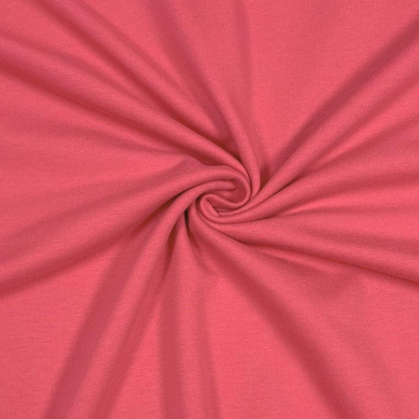 RESTSTÜCK 0,40m !!! - Bio Soft Sweat - uni - spiced coral