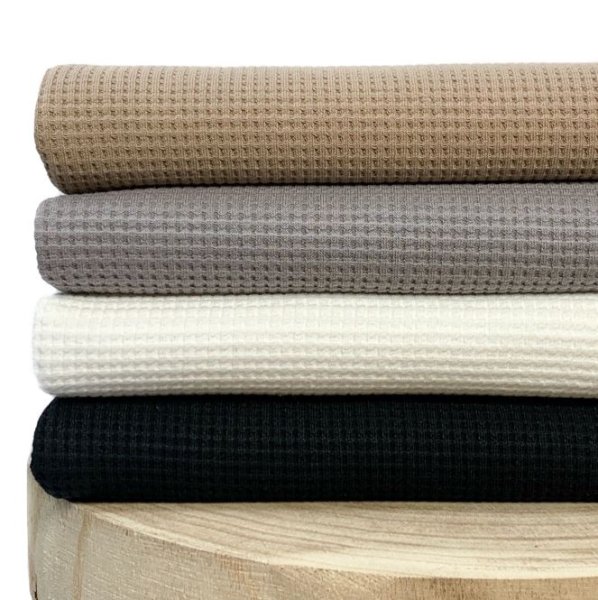 RESTSTÜCK 0,50m !!! - Bio Strickjersey - Waffel - grey