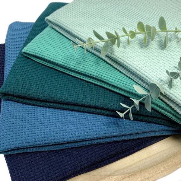 RESTSTÜCK 0,60m !!! - Bio Strickjersey - Waffel - light mint