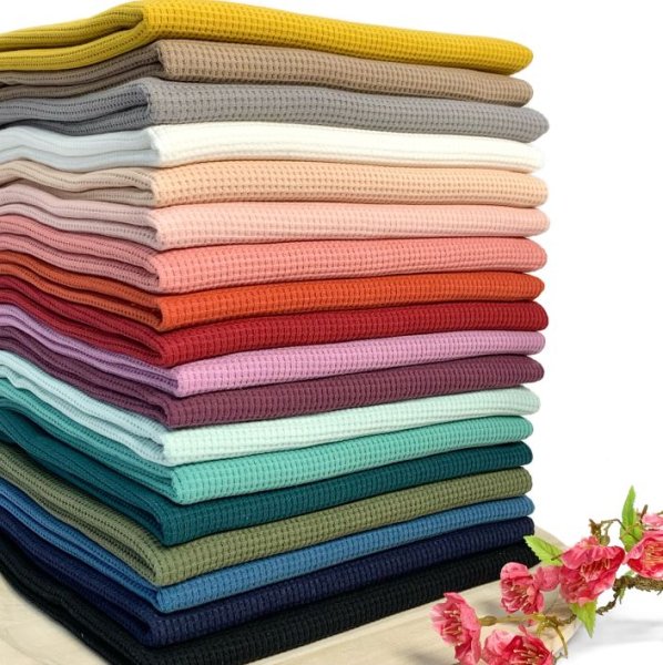 RESTSTÜCK 0,50m !!! - Bio Strickjersey - Waffel - grey