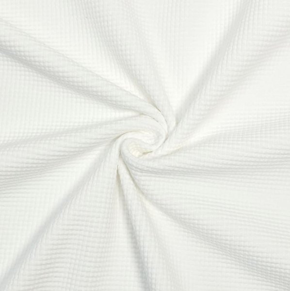 RESTSTÜCK 0,50m !!! - Bio Strickjersey - Waffel - ecru