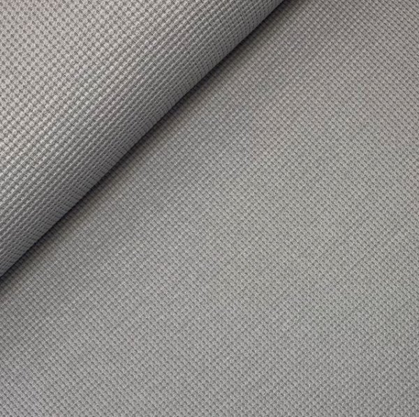 RESTSTÜCK 0,50m !!! - Bio Strickjersey - Waffel - grey