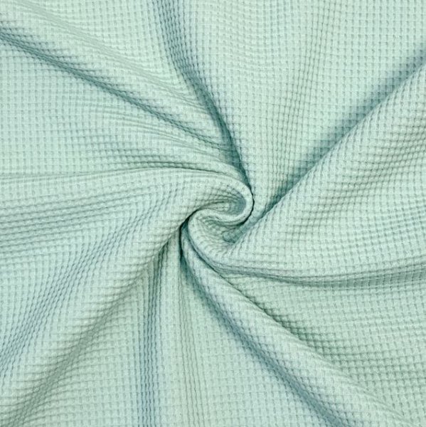 RESTSTÜCK 0,60m !!! - Bio Strickjersey - Waffel - light mint