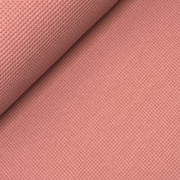RESTSTÜCK 0,50m !!! - Bio Strickjersey - Waffel - old rose