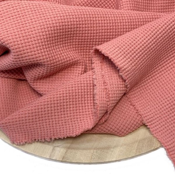RESTSTÜCK 0,50m !!! - Bio Strickjersey - Waffel - old rose