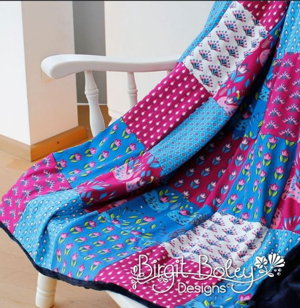 RESTSTÜCK 1,30m !!! - Jersey - Feather Fan - pink - Peacock Dreams - Birgit Boley