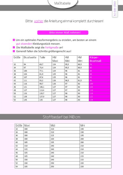 Papierschnittmuster - Birthe Blusenkleid - Damen - Kibadoo