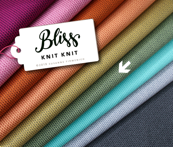 RESTSTÜCK 1,10m !!! - Bio Jacquard Jersey - Knit Knit - olivia/blue navy - Bliss - Hamburger Liebe - Albstoffe
