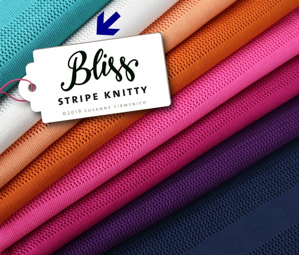 Bio Strick - Stripe Knitty - meringa - Bliss - Hamburger Liebe - Albstoffe