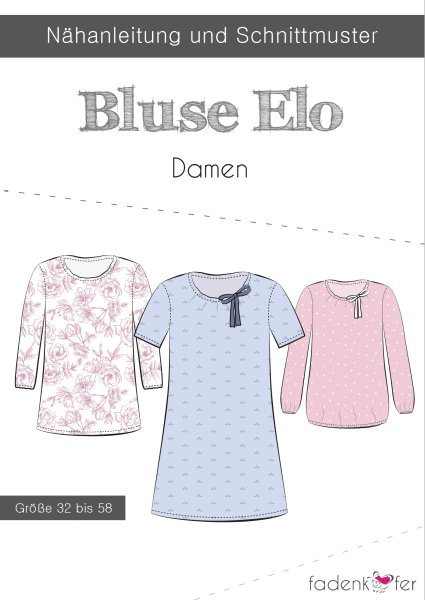 Papierschnittmuster - Bluse Elo - Damen - Fadenkäfer