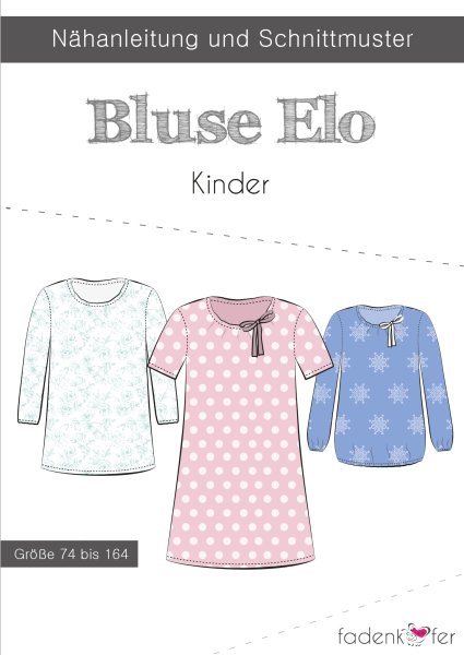 Papierschnittmuster - Bluse Elo - Kinder - Fadenkäfer
