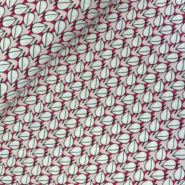 Viskose - Blätter klein - rosa