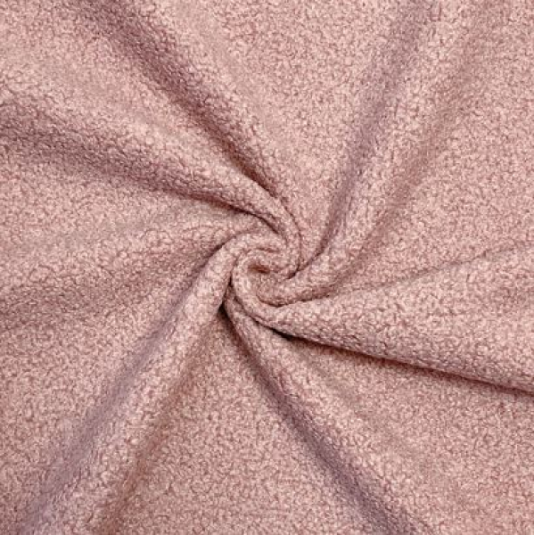 RESTSTÜCK 1,00m !!! - Boucle - Deluxe - old pink