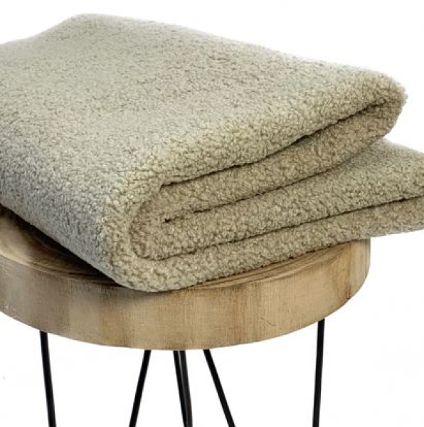 RESTSTÜCK 0,90m !!! - Boucle - Deluxe - sand