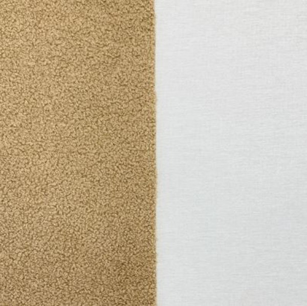RESTSTÜCK 1,00m !!! - Boucle - Deluxe - soft brown