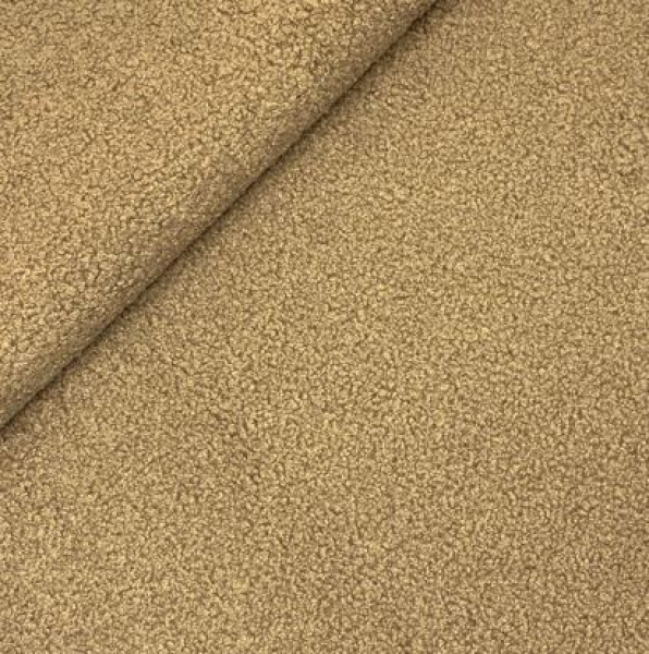 RESTSTÜCK 1,00m !!! - Boucle - Deluxe - soft brown