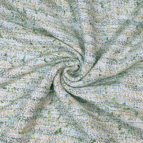 Tweed Bouclé - Carolin - grün