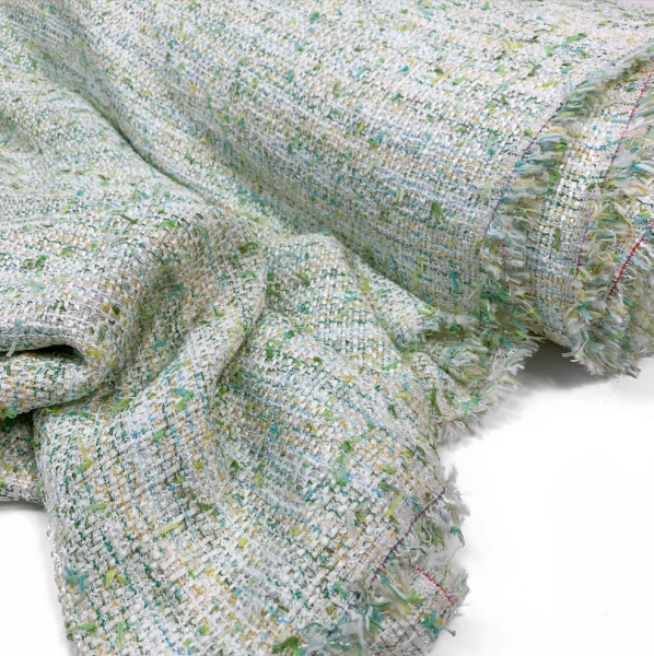 Tweed Bouclé - Carolin - grün