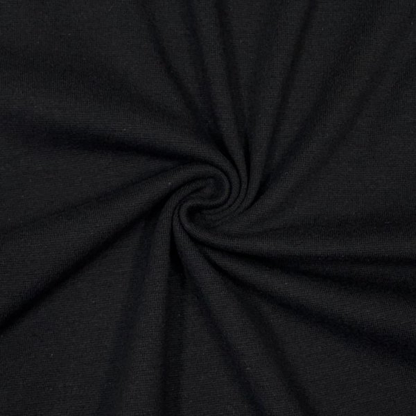 Schlauchbündchen - uni - schwarz