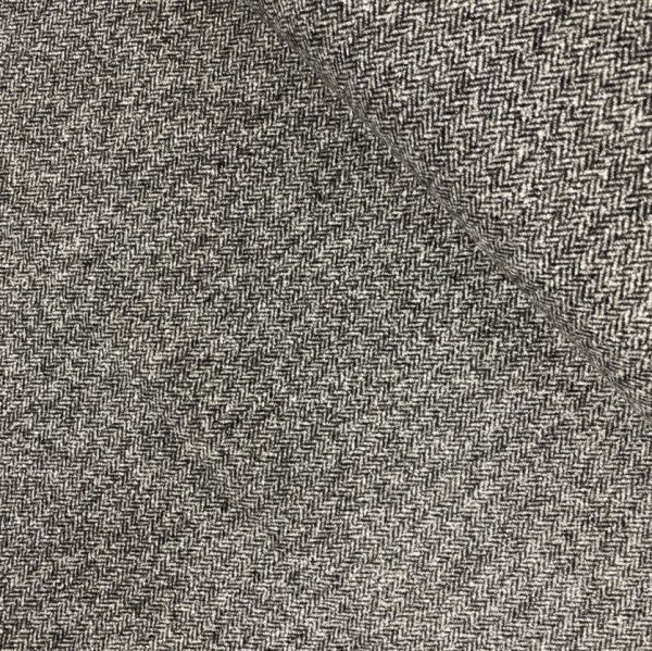 RESTSTÜCK 65cm !!! - Tweed - Camilla - Fischgrät - grau