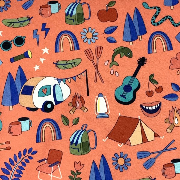 Canvas - Glamping - orange - Hamburger Liebe