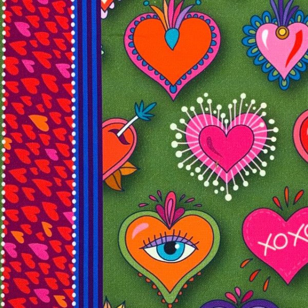 Bio Canvas - Valentine - Col. 01 - Love Letters - Hamburger Liebe - Albstoffe
