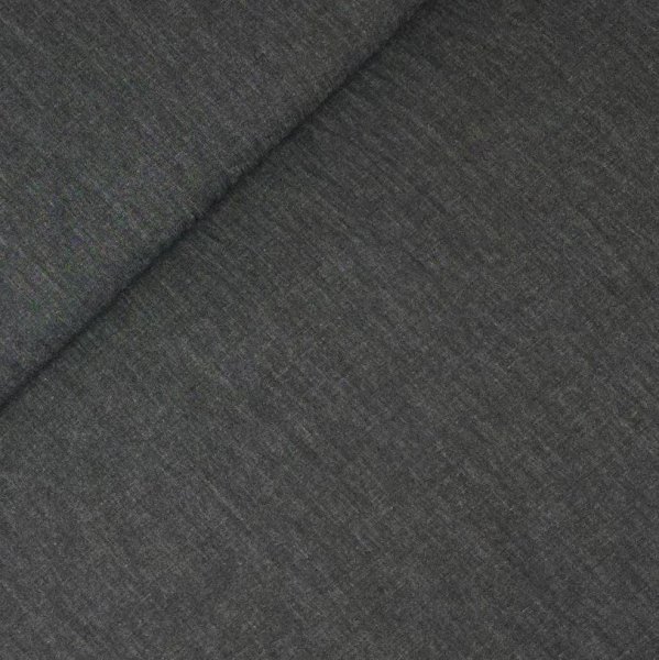 Chambray - uni - jeans schwarz