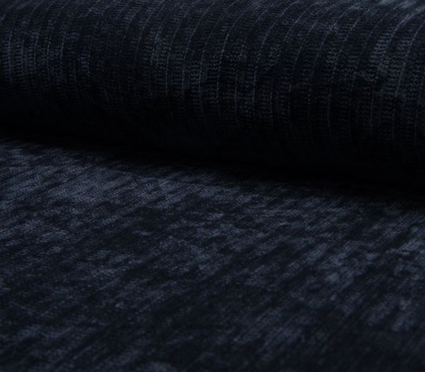 RESTSTÜCK 1.30m !!! - Chenille - Cable Claudy - blue navy