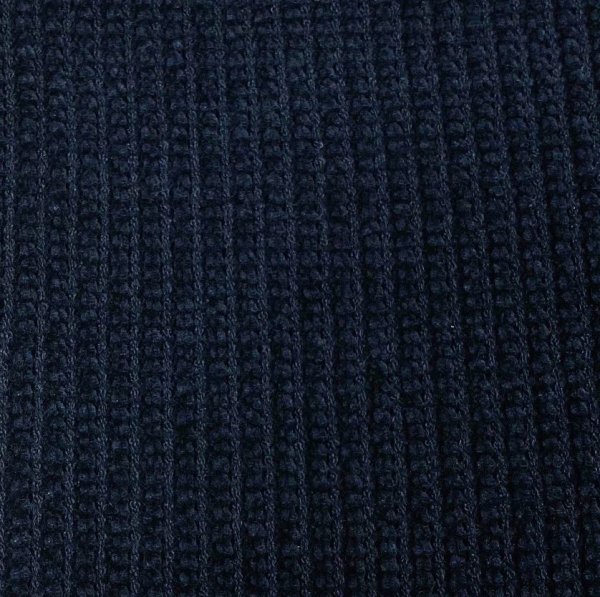 RESTSTÜCK 1,30cm !!! - Chenille Strick - Rip - blue navy