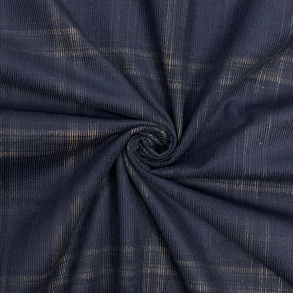 Feincord - Check Henry - blue navy