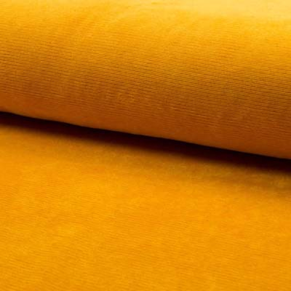RESTSTÜCK 1,00m !!! - Cord Jersey - Fine Rib - ochre