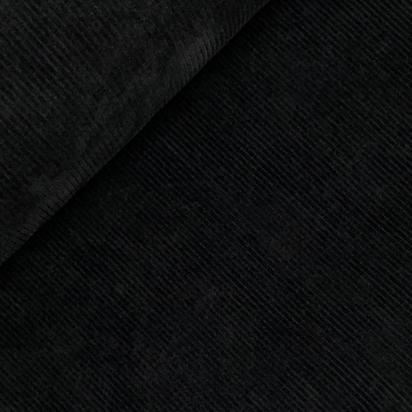 RESTSTÜCK 0,50m !!! - Cord Jersey - Kalifornien - black