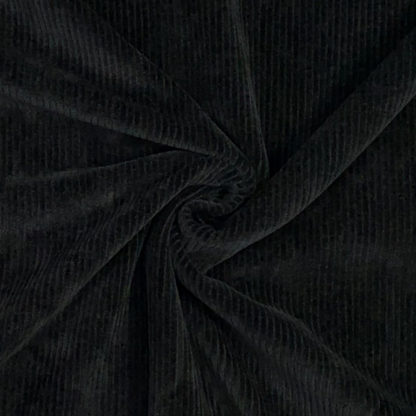 RESTSTÜCK 0,50m !!! - Cord Jersey - Kalifornien - black
