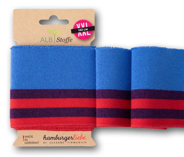 Cuff me - Bio Bündchen - College Col. 152 - bluette/viola/flamme - Life Loves You - Hamburger Liebe