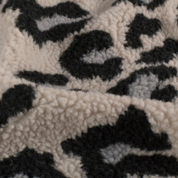 Mantelstoff - Curly Lamb - Maite Big - graublau