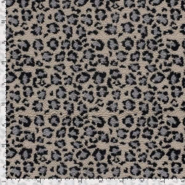 Mantelstoff - Curly Lamb - Maite small - graublau