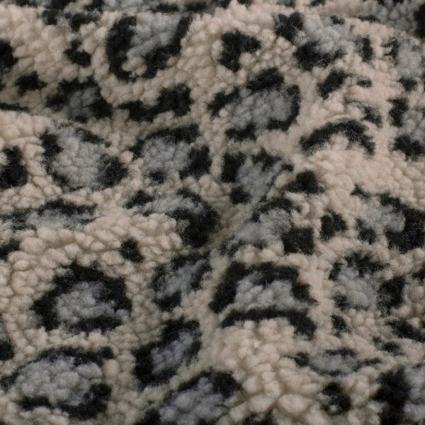 Mantelstoff - Curly Lamb - Maite small - graublau