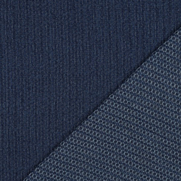Denim - Jeansstoff - Bubble Structur - blue