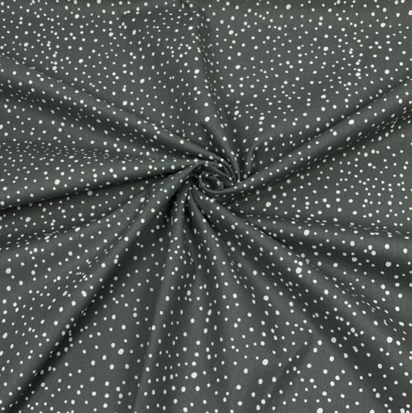 Baumwolle - Dots - grey - Popeline