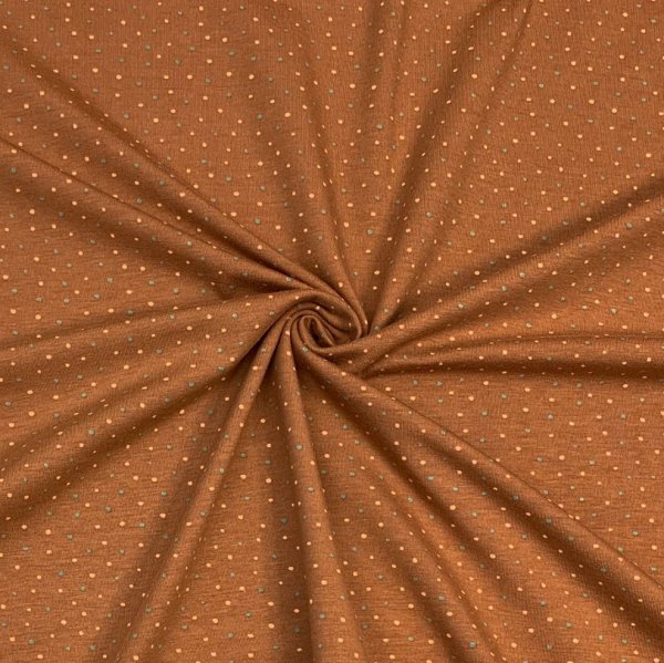 RESTSTÜCK 0,80m !!! - Jersey - Dots - hazel