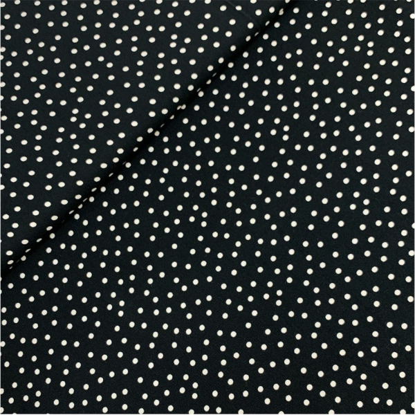 RESTSTÜCK 0,60m !!! - Viskose - Dotties - black