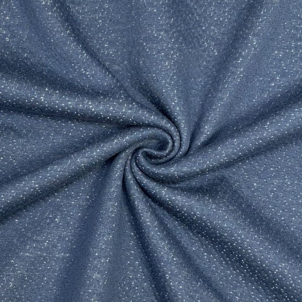 RESTSTÜCK 50cm !!! - Jacquard - Doubleface - Molly - dark jeans/dusty blue