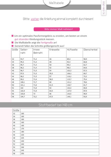 Papierschnittmuster - Edda Jogginghose - Damen - Kibadoo
